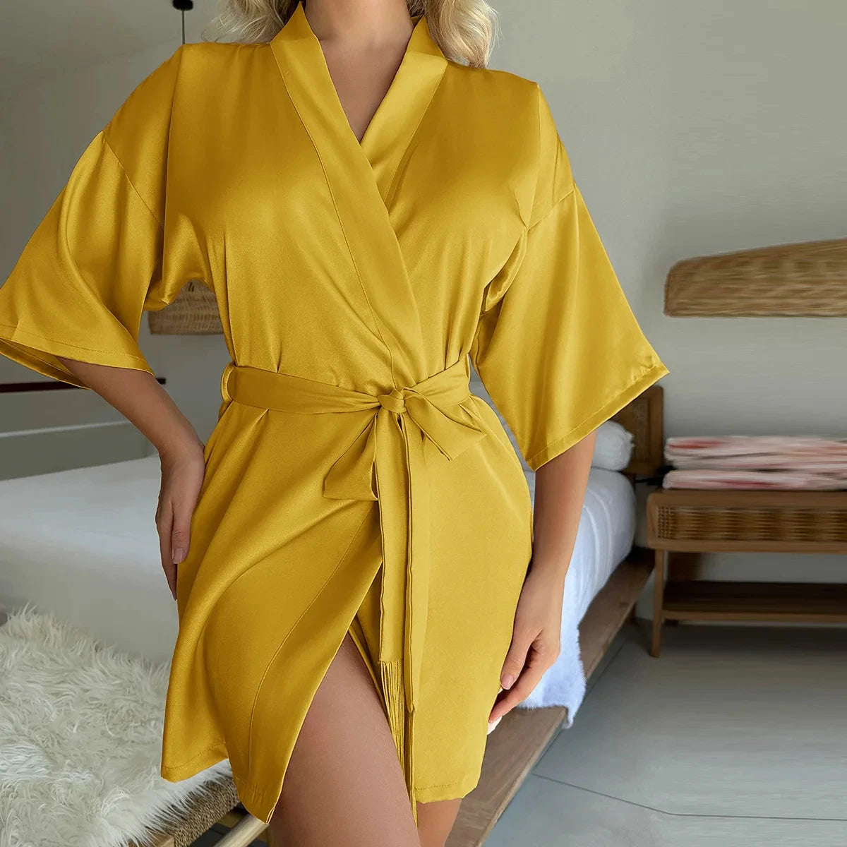 women’s silk sleepwear set