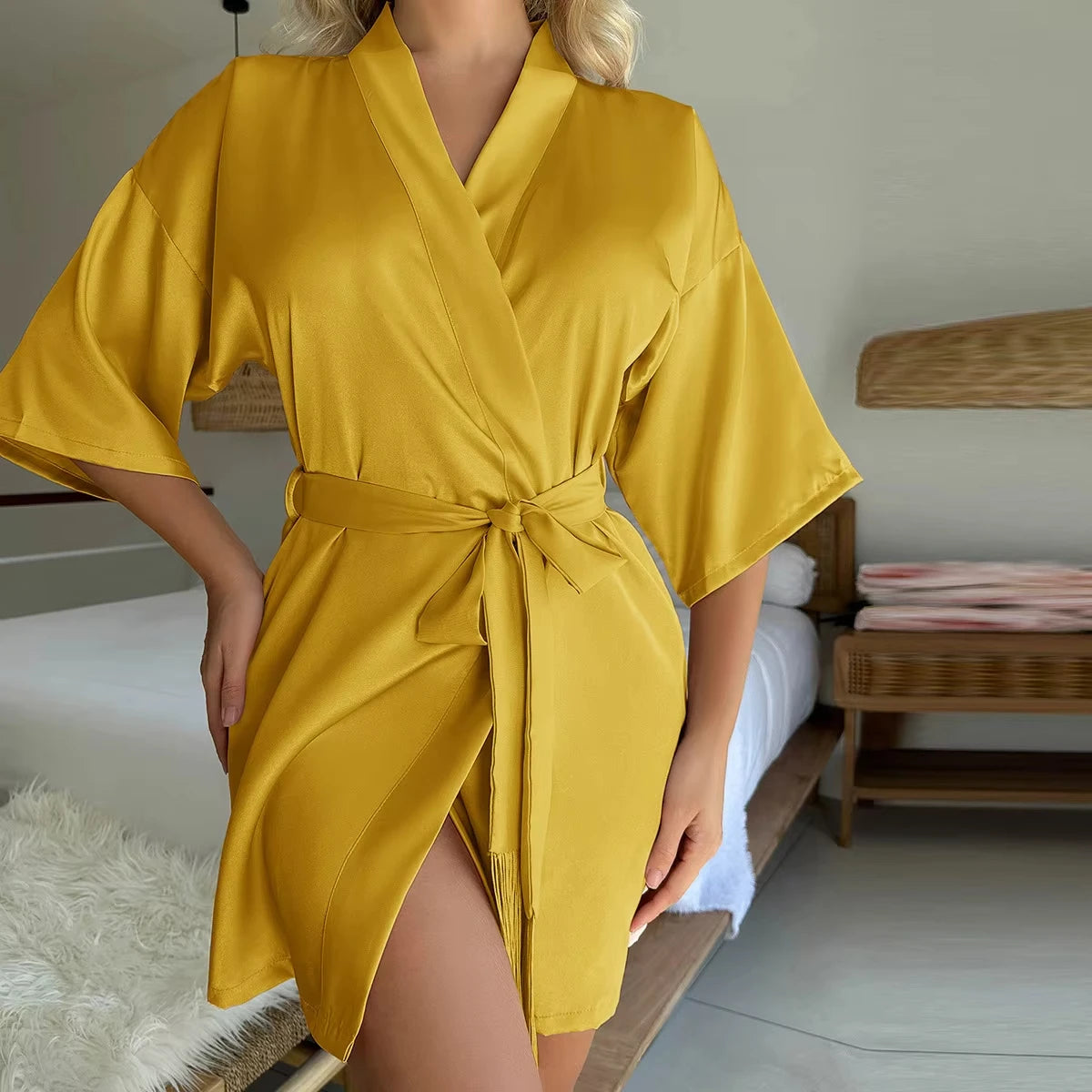 women’s silk sleepwear set